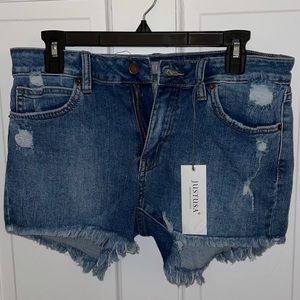 Size 8 Distressed Jean Shorts